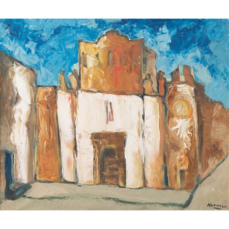 IGNAZIO NAVARRA, Architettura siciliana, Olio su tela