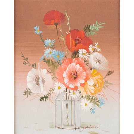 PITTORE DEL XX SECOLO, Natura morta, Olio su tela