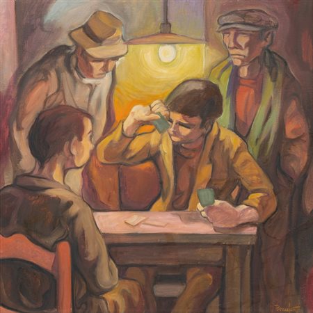 BRUNETTO BRACCIANTE, Olio su tela