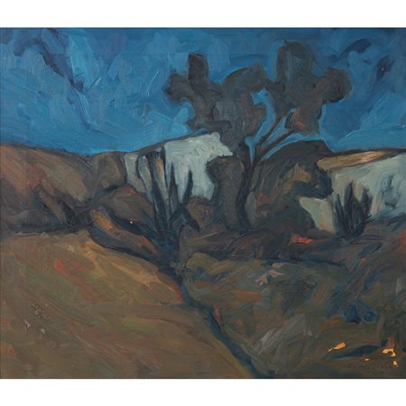 IGNAZIO NAVARRA, Paesaggio, Olio su tela