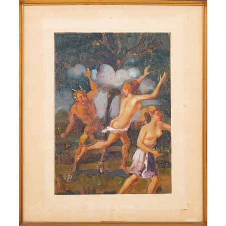 GINO SPECIALE, Olio su pergamena