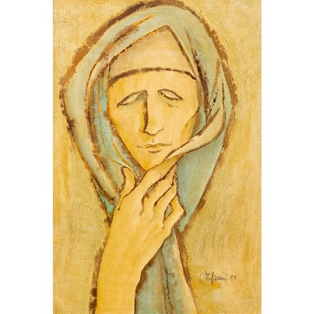 GUIDO STEFANINI, Figura, Olio su cartone