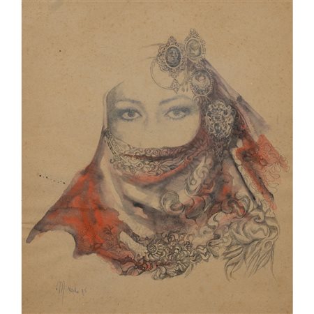 MIRAUDO (XX secolo), Tecnica mista su carta