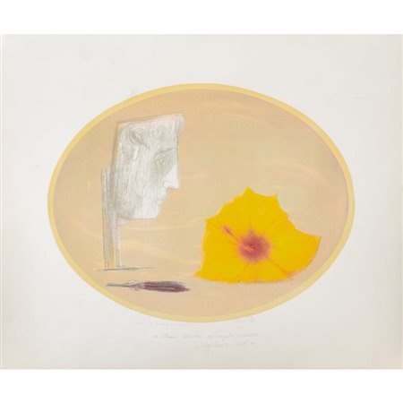 PIERO GUCCIONE, Litografia ritoccata a mano