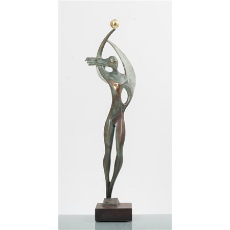 AUGUSTO CONTI, Victoria, Scultura in bronzo
