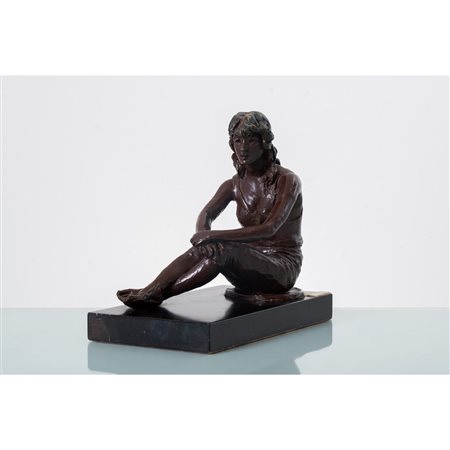 FRANCESCO MESSINA, Assuntina, Scultura in bronzo