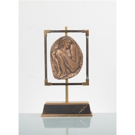 EMILIO GRECO, Scultura a bassorilievo in bronzo