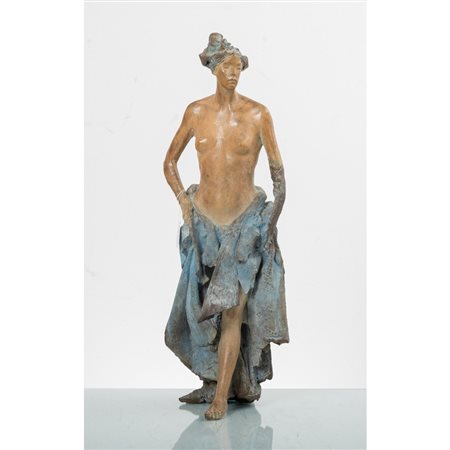 UGO RIVA, Basta un soffio di vento, Scultura in bronzo