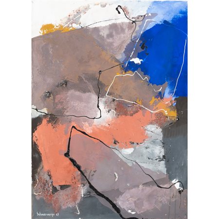 PAOLO SCHIAVOCAMPO, Uffa i titoli, Olio su tela