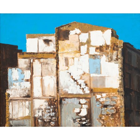 TOTÒ BONANNO, Case, Olio su tela