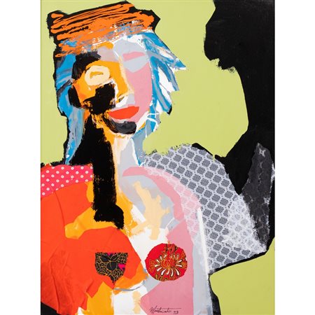 MAURO MARTORIATI, Queen, Olio su tela