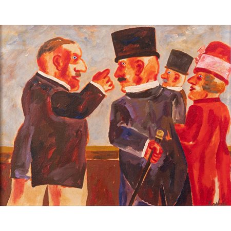 FRANZ BORGHESE, Olio su tela