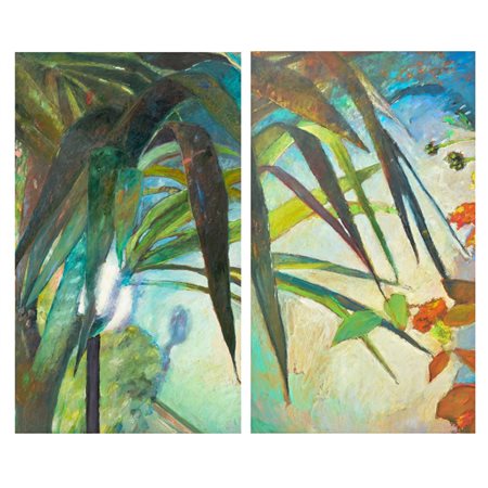 LUCIA RAGUSA. Dittico, olio su tavola