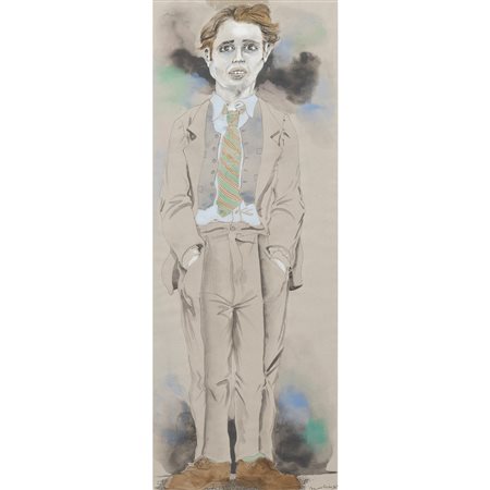 BRUNO CARUSO, Tecnica mista su cartoncino