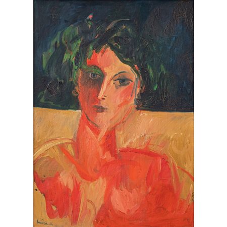 FRANCO NOCERA, Figura femminile, Olio su tela