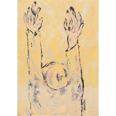 OLIVER TIHI, Verso la libertà, Olio su tela