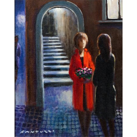 ELIANO FANTUZZI, Senza titolo, Olio su tela