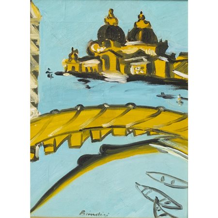 REMO BRINDISI, Venezia, Olio su tela