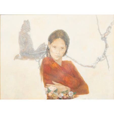 GOFFREDO CIVITARESE, La preda, Olio su tela