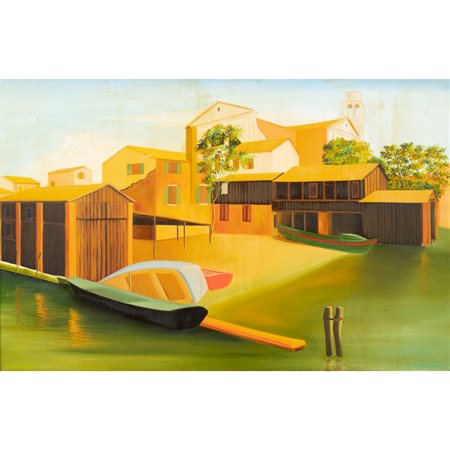 GIANCARLO BENELLI, Venezia, Olio su tela