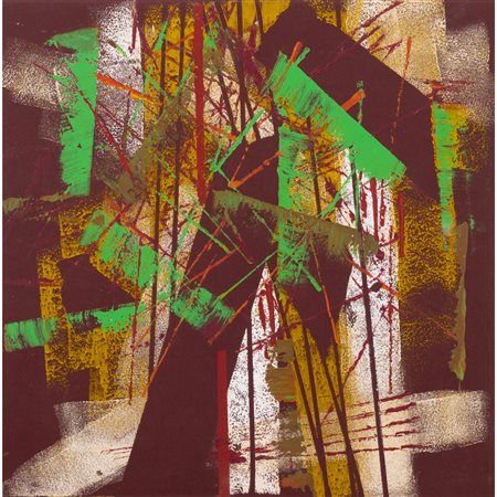 TURI SOTTILE, Oltre il bambù, Olio su tela