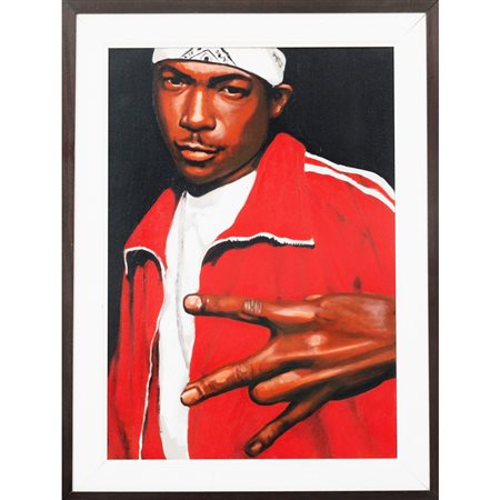 MARIO LO PRETE, B-boy, Olio su tela