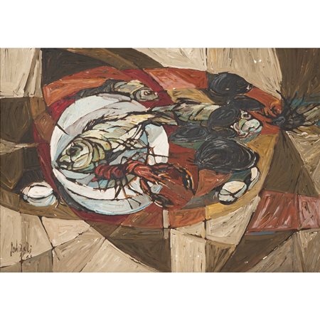 OSVALDO MALVIZZATI, Olio su tela