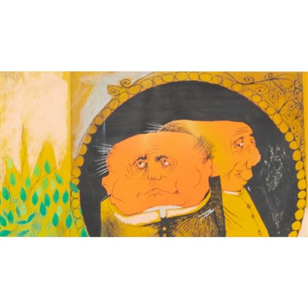 EMANUELE DILIBERTO, Figure, Tecnica mista su carta