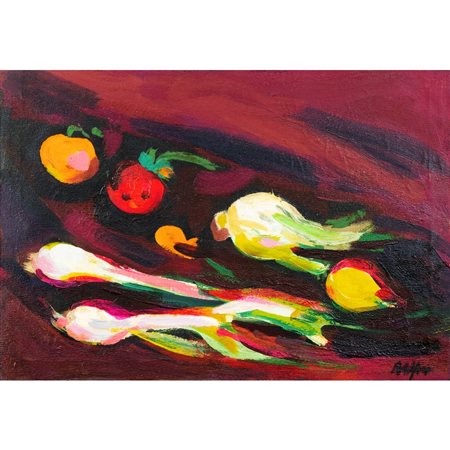 ATTILIO ALFIERI, Natura morta, Olio su tela