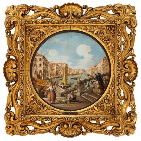 Giuseppe Ponga - "Canal Grande visto da ponte di Rialto"