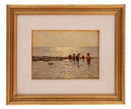 Giovanni Lomi - "Bagnanti a Livorno"