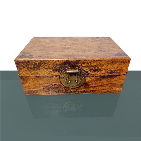 Antica scatola in legno Huanghuali