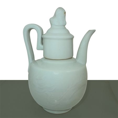 Teiera in stile dinastia Song, con dragone e iscrizioni, Song , Dinastia