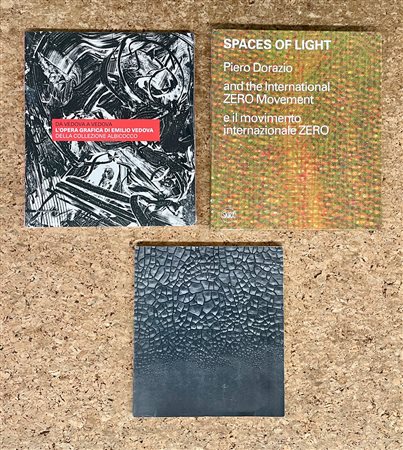 EMILIO VEDOVA E ALBERTO BURRI - Lotto unico di 3 cataloghi