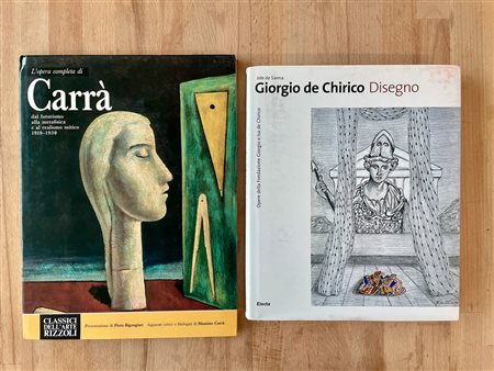 GIORGIO DE CHIRICO E CARLO CARRÀ - Lotto unico di 2 cataloghi