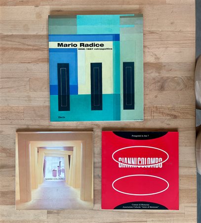 GIANNI COLOMBO E MARIO RADICE - Lotto unico di 3 cataloghi