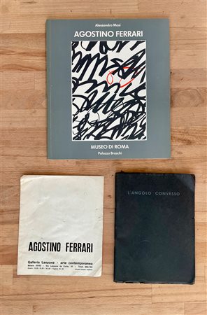 AGOSTINO FERRARI - Lotto unico di 2 cataloghi e un pieghevole