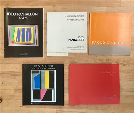 IDEO PANTALEONI E PAOLO IACCHETTI - Lotto unico di 5 cataloghi