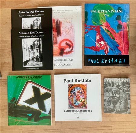 ANTONIO DEL DONNO E PAUL KOSTABI - Lotto unico di 7 cataloghi