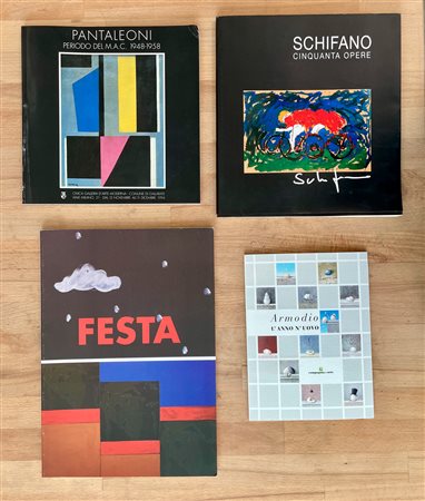 MARIO SCHIFANO, TANO FESTA E IDEO PANTALEONI - Lotto unico di 4 cataloghi