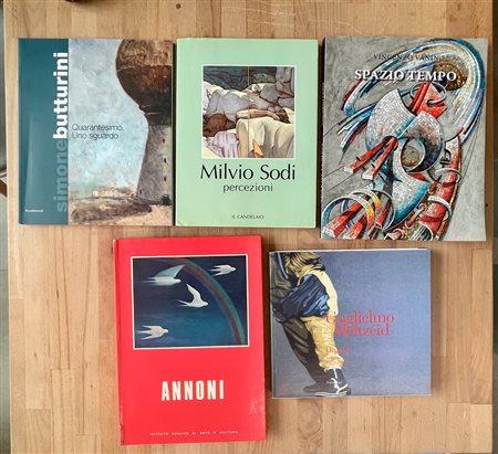 ARTISTI CONTEMPORANEI ITALIANI - Lotto unico di 5 cataloghi