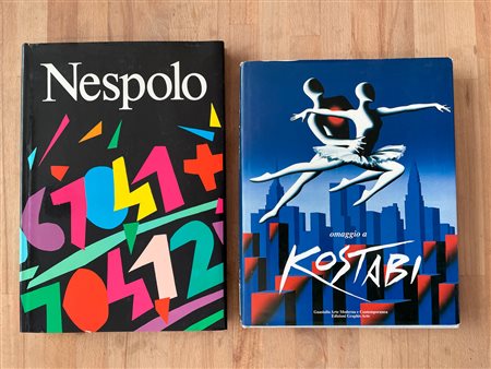 UGO NESPOLO E MARK KOSTABI - Lotto unico di 2 cataloghi