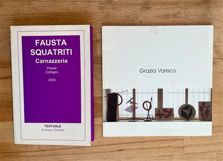 CATALOGHI AUTOGRAFATI (GRAZIA VARISCO E FAUSTA SQUATRITI) - Lotto unico di 2 cataloghi autografati: