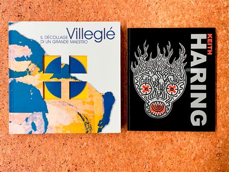 KEITH HARING E JACQUES VILLEGLÉ - Lotto unico di 2 cataloghi