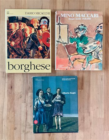 ALBERTO SUGHI, MINO MACCARI E FRANZ BORGHESE - Lotto unico di 3 cataloghi