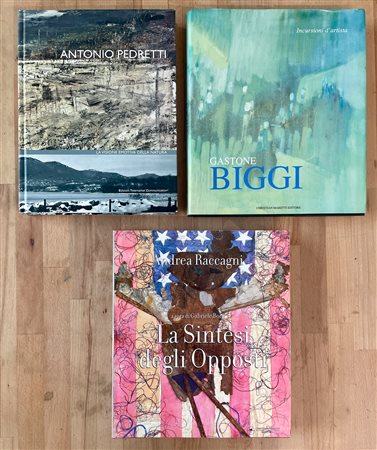 ANTONIO PEDRETTI, GASTONE BIGGI E ANDREA RACCAGNI - Lotto unico di 3 cataloghi