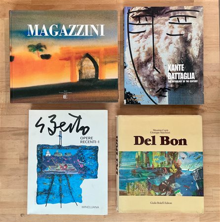 ANGELO DEL BON, SALVATORE MAGAZZINI, GIAN PAOLO BERTO E XANTE BATTAGLIA - Lotto unico di 4 cataloghi