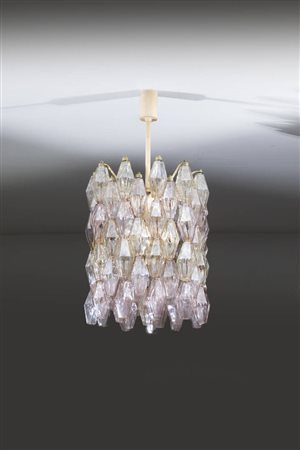 PAOLO VENINI<BR>Lampada a sospensione mod. Poliedri
