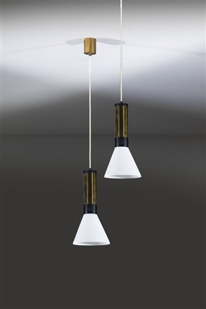 STILNOVO<BR>Coppia di lampade a sospensione