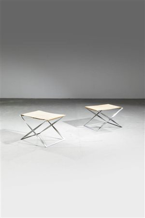 POUL KJAERHOLM<BR>Sgabello pieghevole mod. PK 91